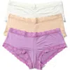 Hanky Panky Dream Assorted 3-pack Boyshorts In Brown