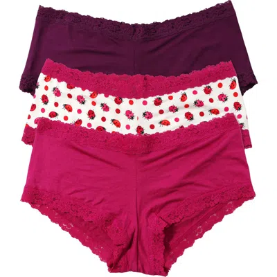 Hanky Panky Dream Assorted 3-pack Boyshorts In Multi