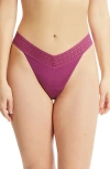 Hanky Panky Dream Original Rise Thong In Purple