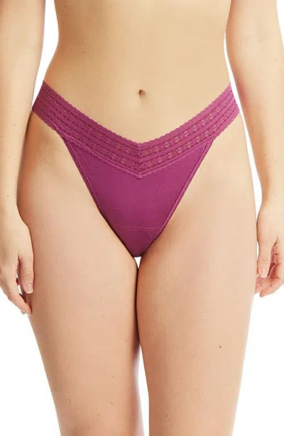 Hanky Panky Dream Original Rise Thong In Purple