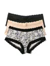 Hanky Panky Dream Assorted 3-pack Boyshorts In Multi