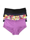 Hanky Panky Dream Assorted 3-pack Boyshorts In Purple