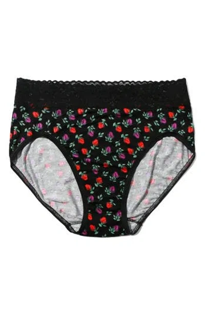 Hanky Panky Dreamease Floral Print French Briefs In Pink