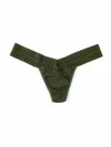 Hanky Panky Dreamease™ Heather Low Rise Thong In Green