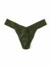 Hanky Panky Dreamease™ Heather Original Rise Thong In Green