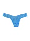 Hanky Panky Dream Lace Trim Modal Original Rise Thong In Multicolor