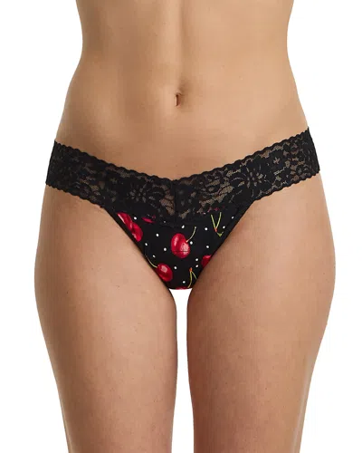 Hanky Panky Dreamease Low Rise Thong In Black