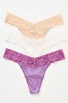 Hanky Panky Dreamease Original Rise Thongs, Set Of 3