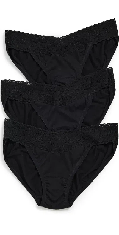 Hanky Panky Dreamease Vkini Panties 3 Pack Black