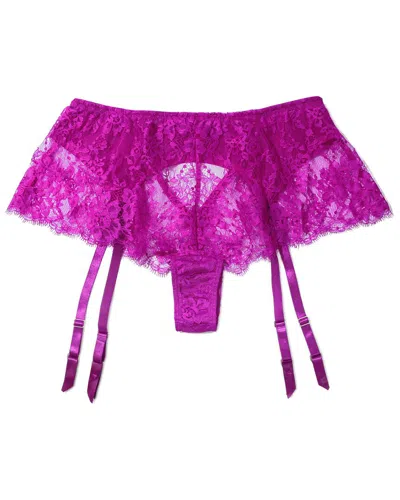 Hanky Panky Eyelash Garter Short In Pink