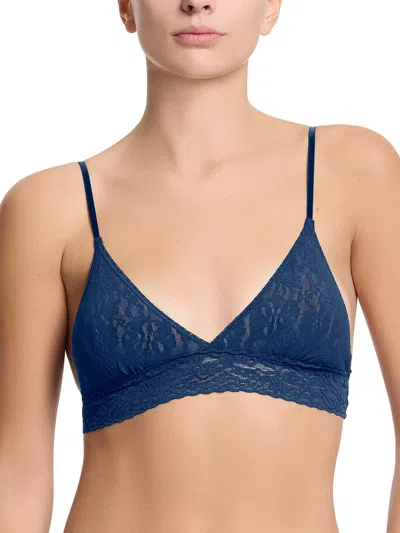 Hanky Panky Flora Lace Bralette In Blue