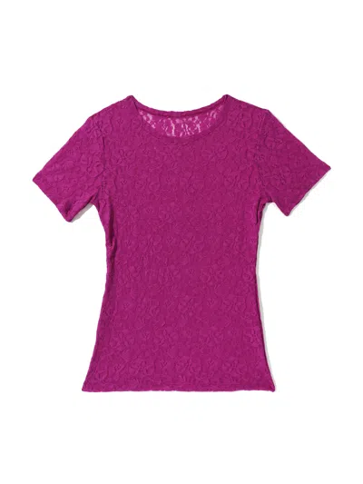 Hanky Panky Flora Lace Short Sleeve Top
