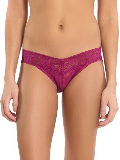 Hanky Panky Flora Lace V-kini In Pink