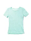 Hanky Panky Flora Short Sleeve Top In Blue