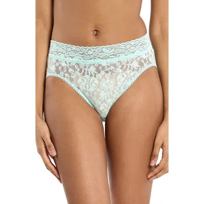 Hanky Panky Floral Lace French Briefs In Green