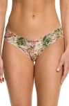 Hanky Panky Printed Signature Lace V-kini Underwear In Multicolor