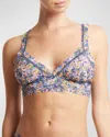 HANKY PANKY FLORAL-PRINT LACE BRALETTE