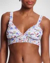 Hanky Panky Flower Crown Crossover Bralette Flower Crown In Flower Crown