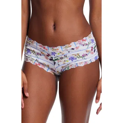 Hanky Panky Floral-print Supima Cotton Boyshorts In Flower Crown