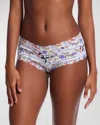 Hanky Panky Floral-print Supima Cotton Boyshorts In Flower Crown