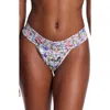 Hanky Panky Cotton With A Conscience Original-rise Thong In Flower Crown