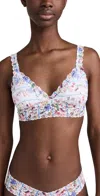 Hanky Panky Flower Crown Crossover Bralette Flower Crown In Flower Crown