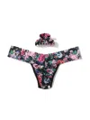 Hanky Panky France Luxe Clip And Low Rise Thong In Multicolor