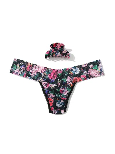 Hanky Panky France Luxe Clip And Low Rise Thong In Multi