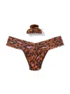 Hanky Panky France Luxe Clip And Low Rise Thong In Multicolor