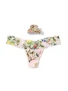 Hanky Panky France Luxe Clip And Low Rise Thong In Multicolor
