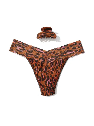 Hanky Panky France Luxe Clip And Original Rise Thong In Multicolor