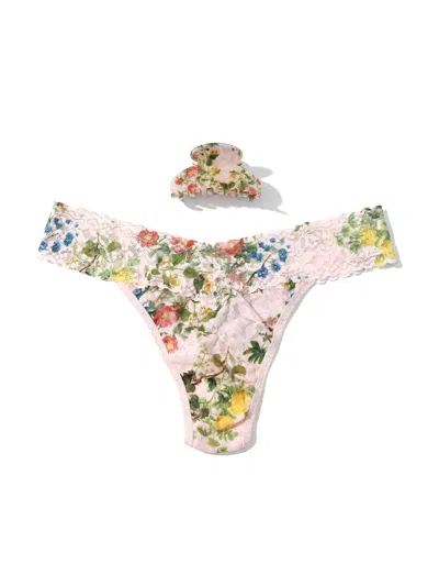 Hanky Panky France Luxe Clip And Original Rise Thong In Multi
