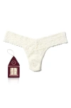 Hanky Panky Gingerbread House Low Rise Thong In White