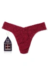 Hanky Panky Gingerbread House Original Rise Thong In Red