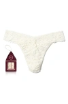 Hanky Panky Gingerbread House Original Rise Thong In White
