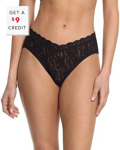 Hanky Panky Signature Lace® V-front High Cut Brief In Black