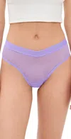 Hanky Panky Mesh High Cut French Brief In Grape Juice