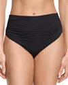 Hanky Panky High Rise Cheeky Swimsuit Bottom In Black