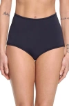 Hanky Panky High Waist Microfiber Briefs In Black