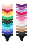 Hanky Panky Holiday Advent Calendar Assorted 25-pack Original Rise Thongs In Multi