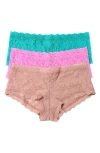 Hanky Panky Holiday Cracker Assorted 3-pack Boyshorts In Multi