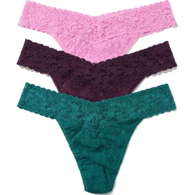 HANKY PANKY HANKY PANKY HOLIDAY CRACKER ASSORTED 3-PACK ORIGINAL RISE THONGS