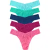 Hanky Panky Holiday Cracker Assorted 5-pack Low Rise Thongs In Multi