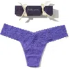 Hanky Panky Holiday Cracker Low Rise Thong In Purple