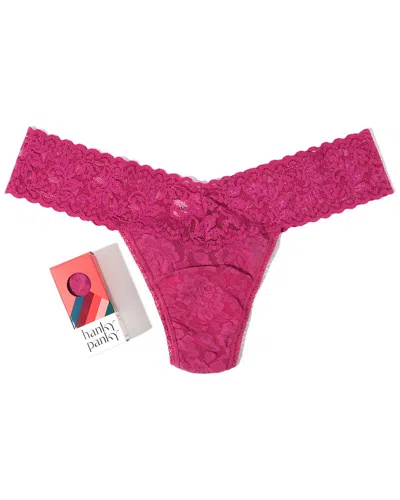 Hanky Panky Holiday Low-rise Thong In Pink
