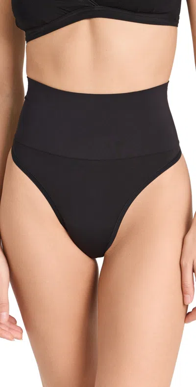 Hanky Panky Hug Me Midrise Thong Black