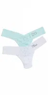 Hanky Panky "i Do & Mrs Box Set Low Rise Thongs Clwh In Multi