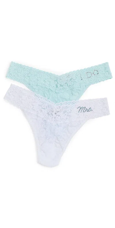 Hanky Panky "i Do & Mrs Box Set Original Rise Thongs Clwh In Multi