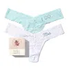 Hanky Panky I Do & Mrs Low Rise Thong In Multi
