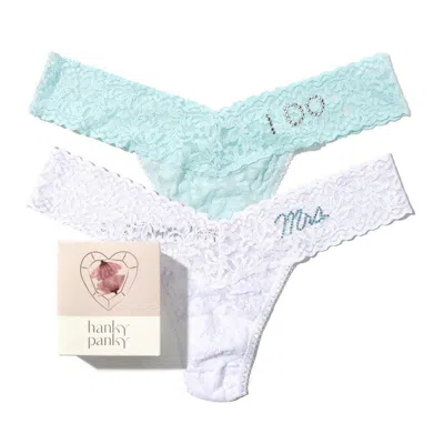 Hanky Panky I Do & Mrs Low Rise Thong In Multi